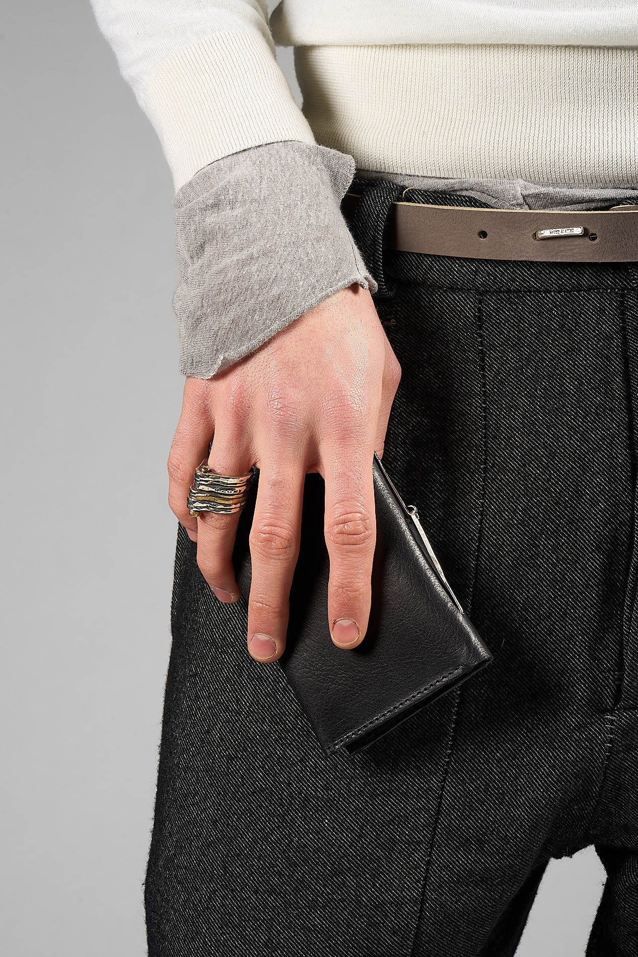 daniele basta leather and silver bags - WEARING